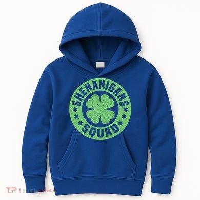Funny Shenanigans Squad Happy St. Patrick's Day Outfit Kids Hoodie