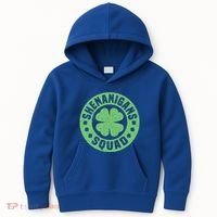 Funny Shenanigans Squad Happy St. Patrick's Day Outfit Kids Hoodie thumb 0