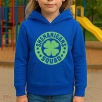 Funny Shenanigans Squad Happy St. Patrick's Day Outfit Kids Hoodie thumb 3