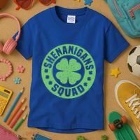 Funny Shenanigans Squad Happy St. Patrick's Day Outfit Kids T-Shirt thumb 3