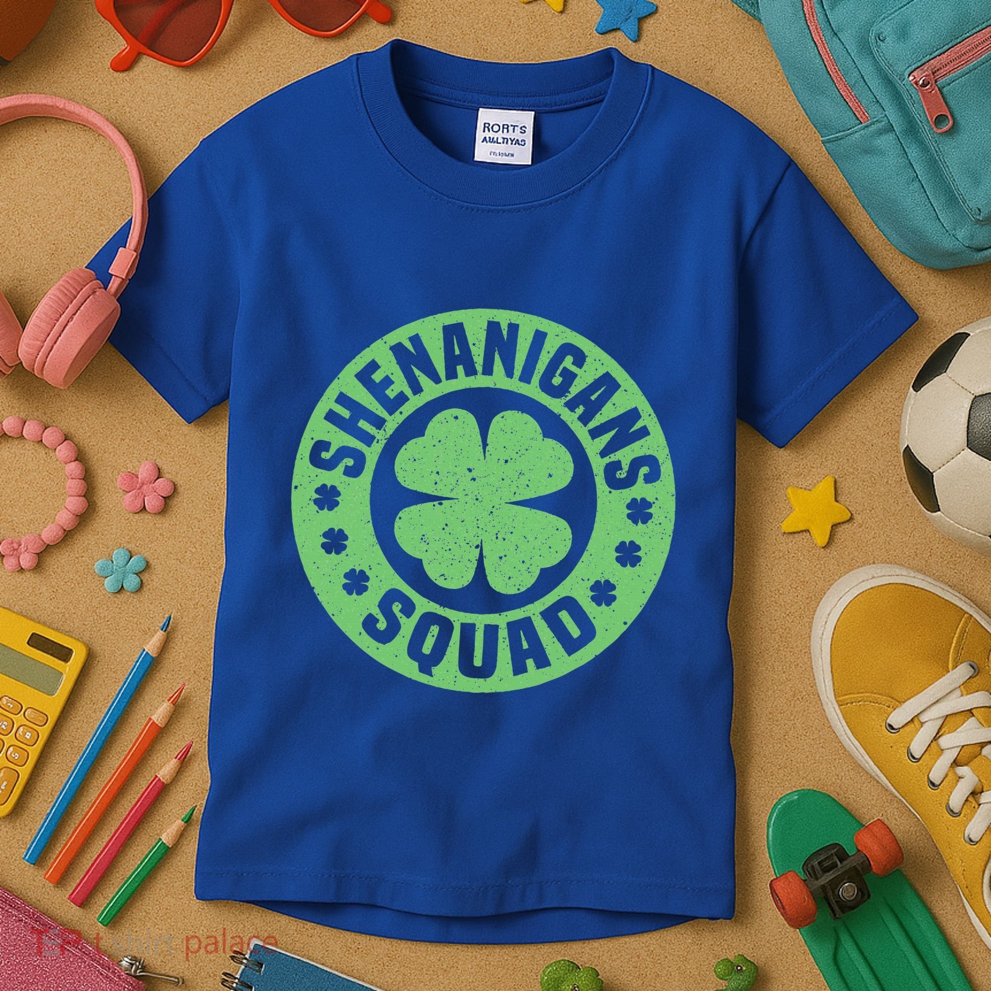 Funny Shenanigans Squad Happy St. Patrick's Day Outfit Kids T-Shirt
