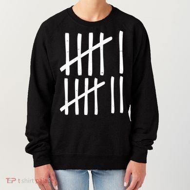 Funny Six Seven 67 Meme Tally Marks 6-7 Numbers Women's Sweatshirt