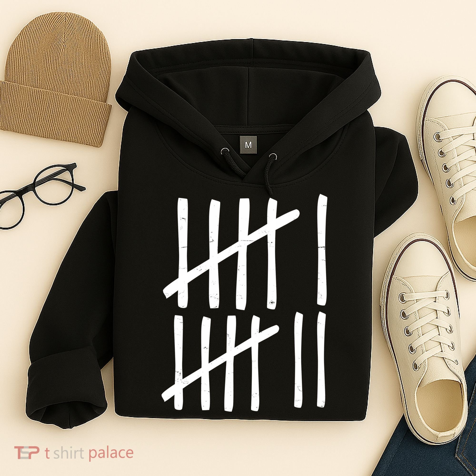 Funny Six Seven 67 Meme Tally Marks 6-7 Numbers Hoodie