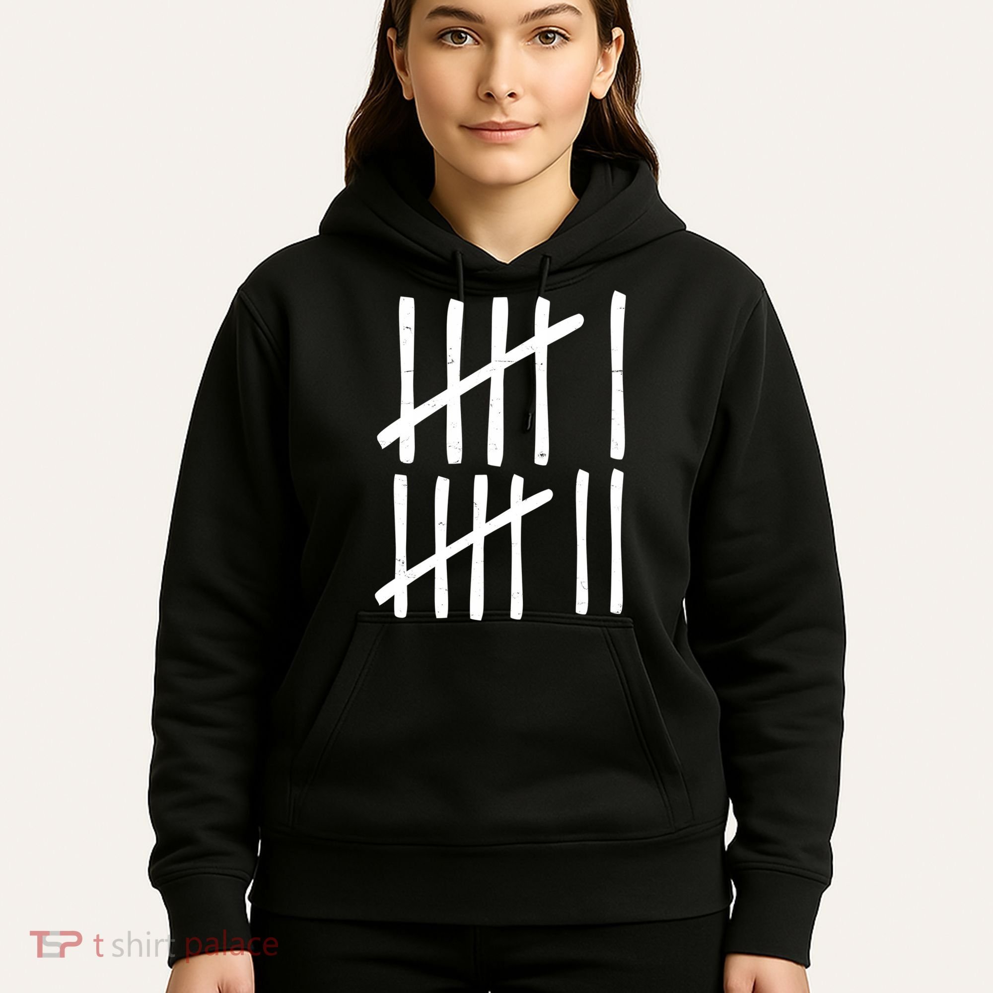 Funny Six Seven 67 Meme Tally Marks 6-7 Numbers Hoodie