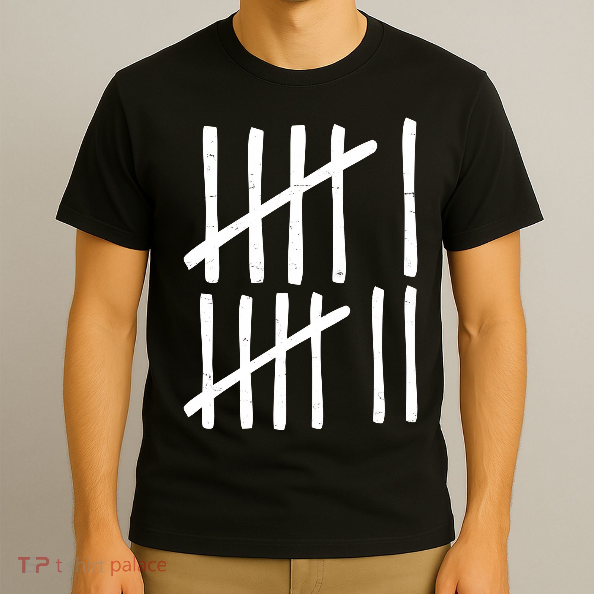 Funny Six Seven 67 Meme Tally Marks 6-7 Numbers T-Shirt