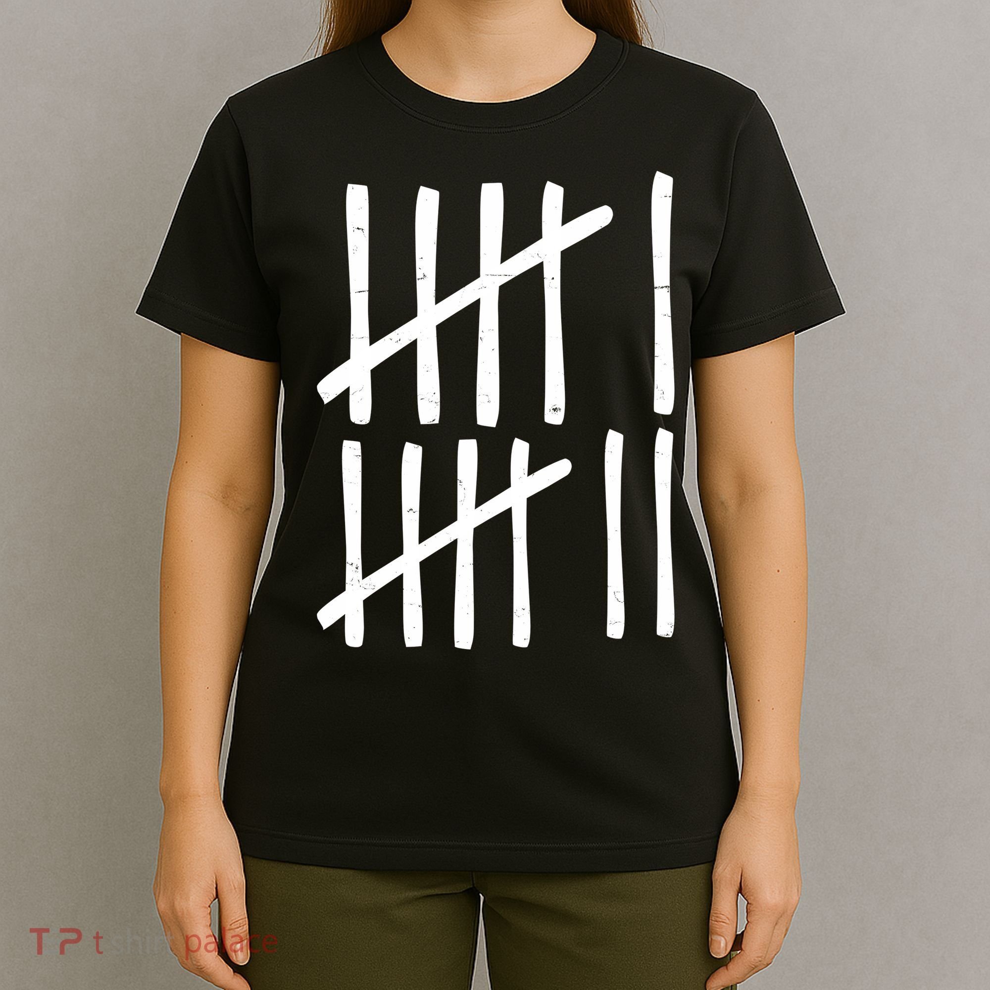 Funny Six Seven 67 Meme Tally Marks 6-7 Numbers T-Shirt