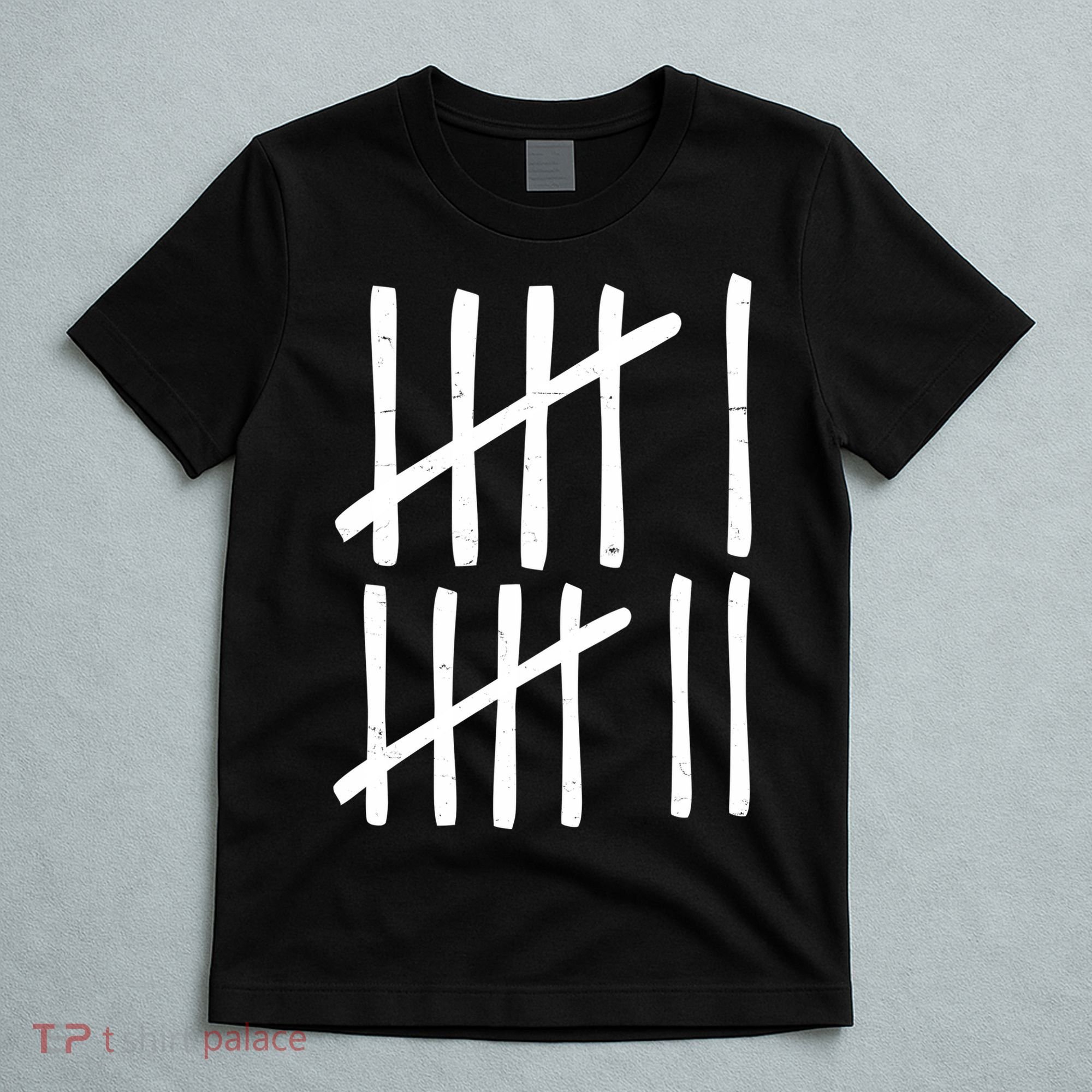Funny Six Seven 67 Meme Tally Marks 6-7 Numbers T-Shirt