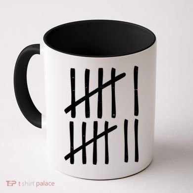 Funny Six Seven 67 Meme Tally Marks 6-7 Numbers Coffee Mug