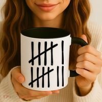 Funny Six Seven 67 Meme Tally Marks 6-7 Numbers Coffee Mug thumb 3