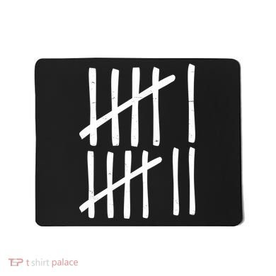 Funny Six Seven 67 Meme Tally Marks 6-7 Numbers Mousepad