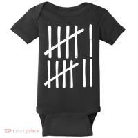 Funny Six Seven 67 Meme Tally Marks 6-7 Numbers Baby Bodysuit thumb 0