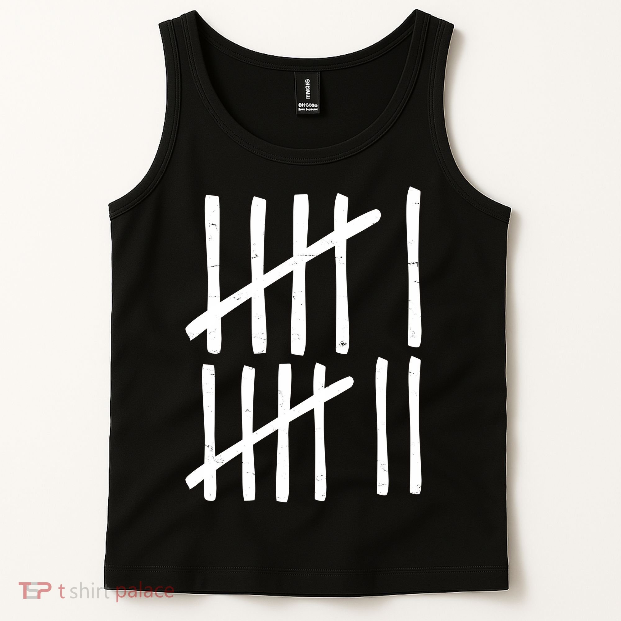 Funny Six Seven 67 Meme Tally Marks 6-7 Numbers Tank Top