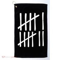 Funny Six Seven 67 Meme Tally Marks 6-7 Numbers Golf Towel thumb 0