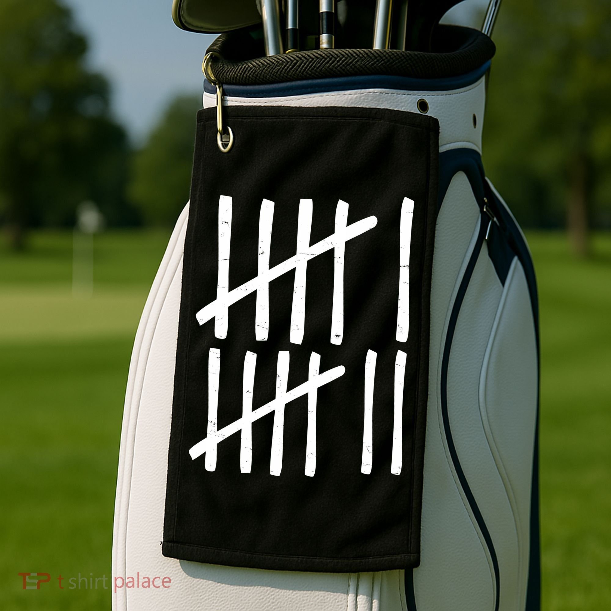 Funny Six Seven 67 Meme Tally Marks 6-7 Numbers Golf Towel