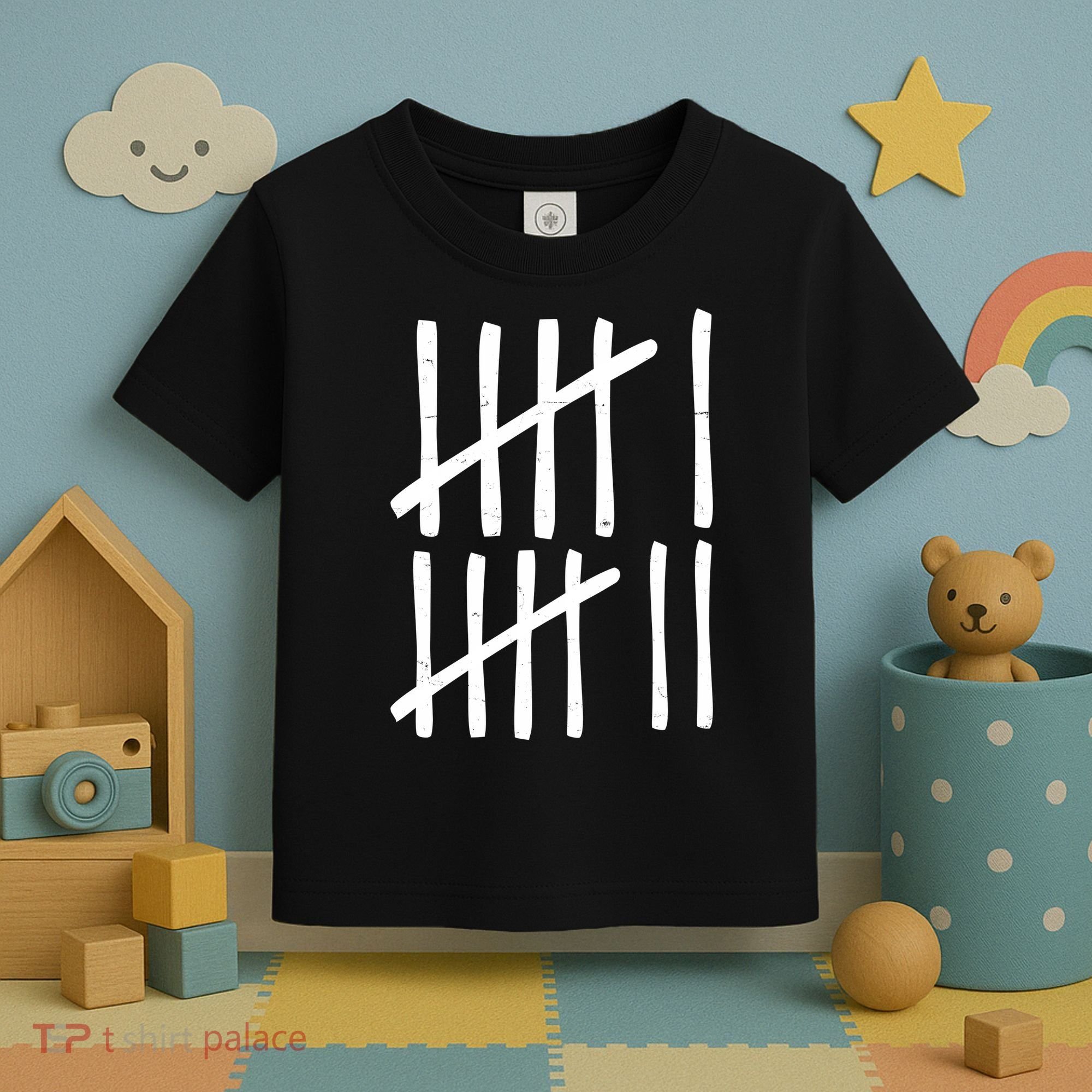 Funny Six Seven 67 Meme Tally Marks 6-7 Numbers Toddler T-Shirt