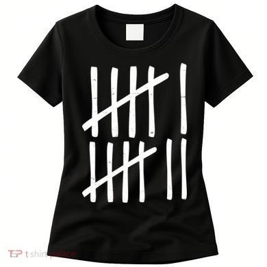 Funny Six Seven 67 Meme Tally Marks 6-7 Numbers Women's T-Shirt