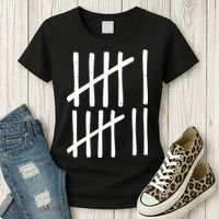 Funny Six Seven 67 Meme Tally Marks 6-7 Numbers Women's T-Shirt thumb 3