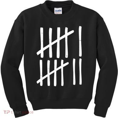 Funny Six Seven 67 Meme Tally Marks 6-7 Numbers Kids Sweatshirt