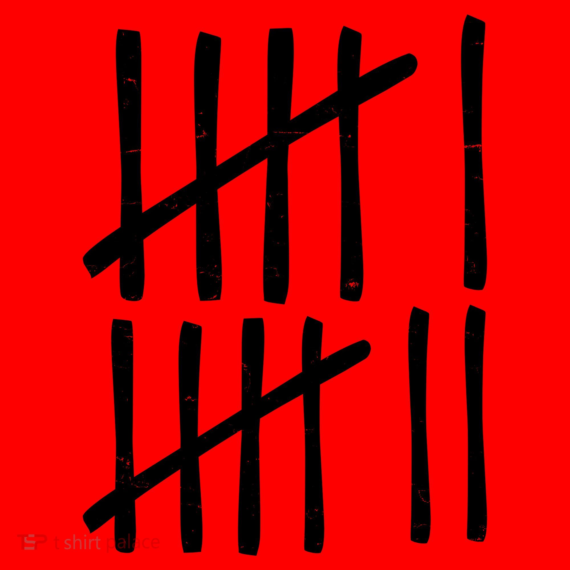 Funny Six Seven 67 Meme Tally Marks 6-7 Numbers Santa Hat