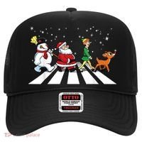 Funny Santa Snowman Elf Reindeer Christmas Abbeys Road Hat thumb 0