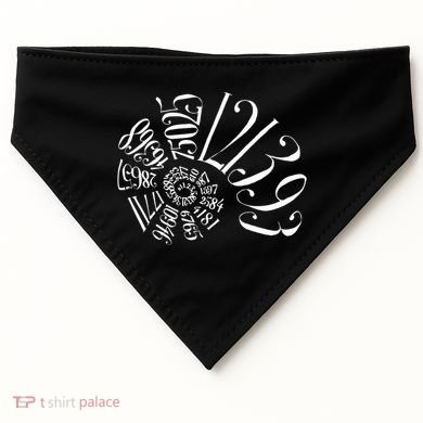 Fibonacci Sequence Spiral USA-Made Doggie Bandana