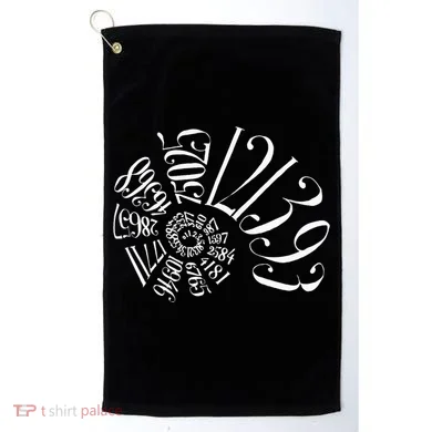 Fibonacci Sequence Spiral Golf Towel