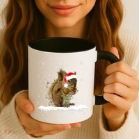 Funny Santa Squirrel Christmas Lights Animals Lover Gift Coffee Mug thumb 3