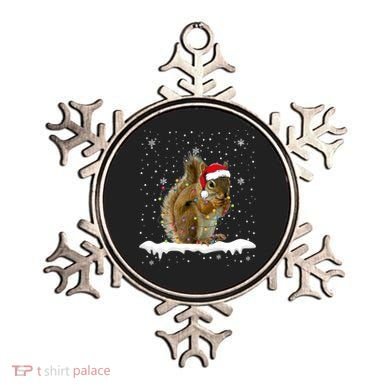 Funny Santa Squirrel Christmas Lights Animals Lover Gift Ornament