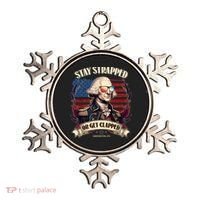Funny Stay Strapped Or Get Clapped George Washington 1776 Ornament thumb 0