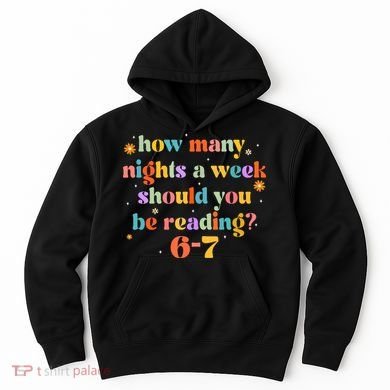 Funny Six Seven 6 7 Meme Teacher Reading Books 6-7 Hoodie