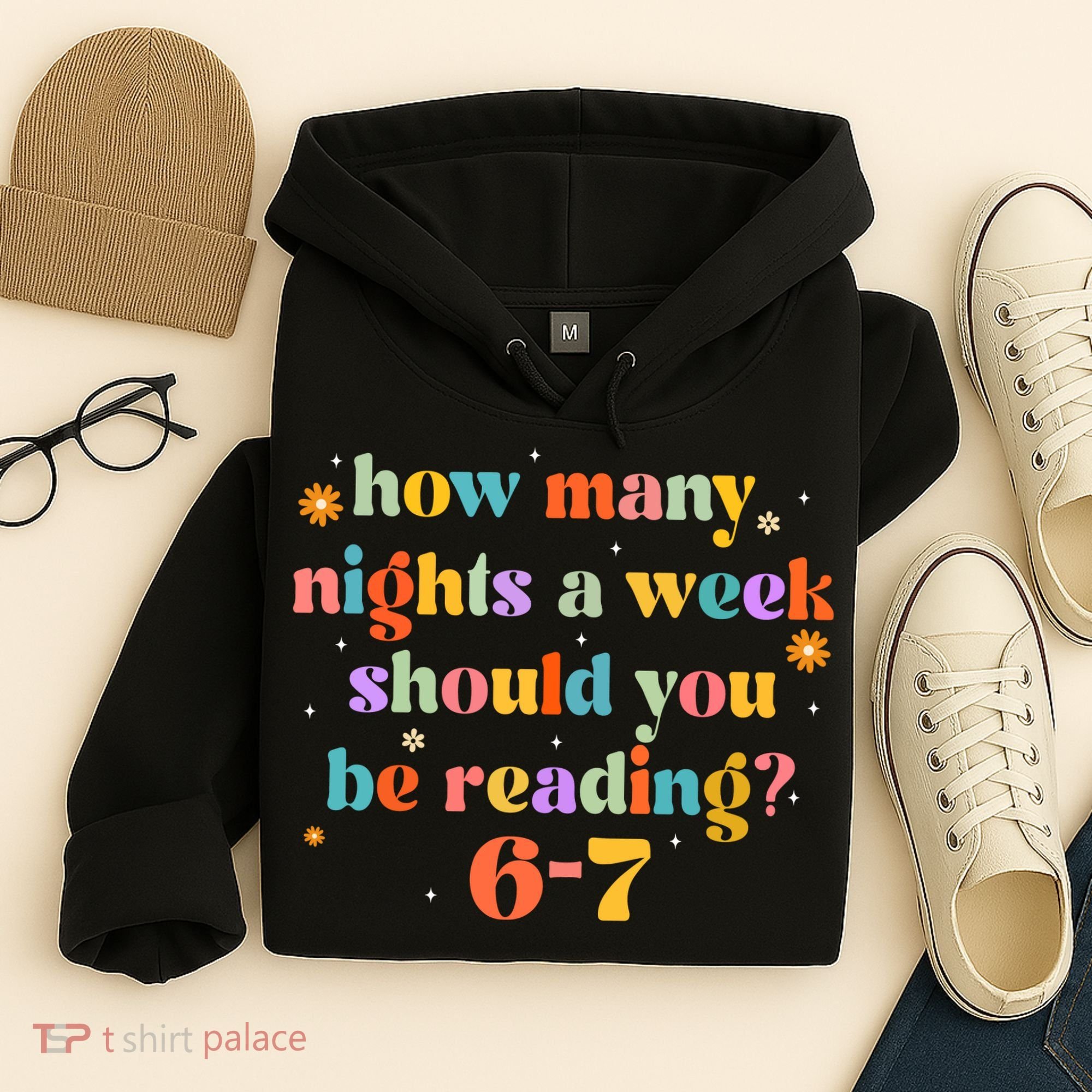 Funny Six Seven 6 7 Meme Teacher Reading Books 6-7 Hoodie