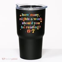 Funny Six Seven 6 7 Meme Teacher Reading Books 6-7 Tumbler thumb 0