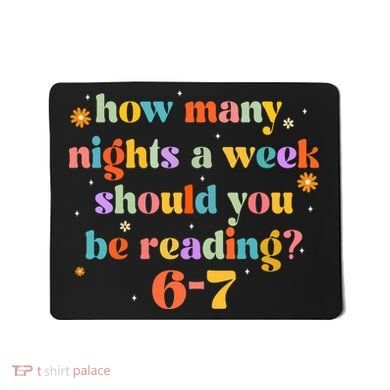 Funny Six Seven 6 7 Meme Teacher Reading Books 6-7 Mousepad