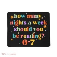 Funny Six Seven 6 7 Meme Teacher Reading Books 6-7 Mousepad thumb 0