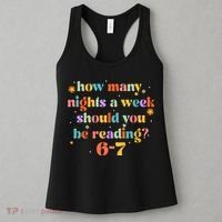 Funny Six Seven 6 7 Meme Teacher Reading Books 6-7 Women's Tank Top thumb 3