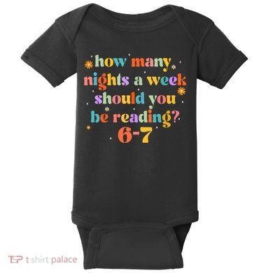 Funny Six Seven 6 7 Meme Teacher Reading Books 6-7 Baby Bodysuit