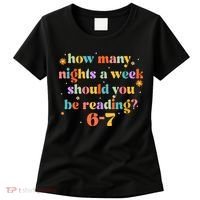 Funny Six Seven 6 7 Meme Teacher Reading Books 6-7 Women's T-Shirt thumb 0