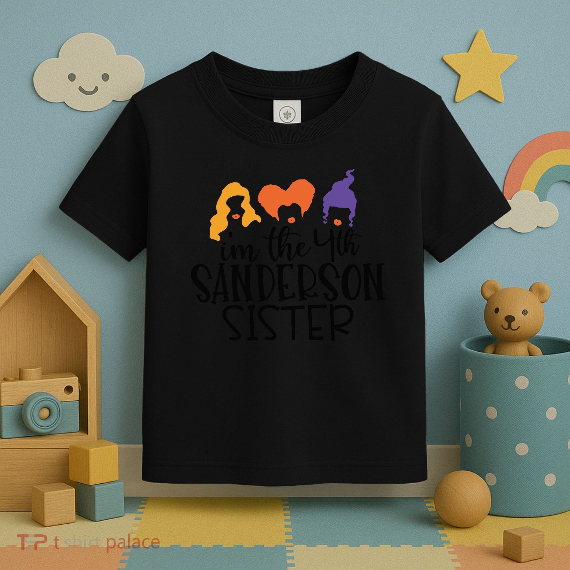 Fourth Sanderson Sister, 4th Sanderson Sisters, Hocus Pocus, I'm The Fourth Sand Toddler T-Shirt