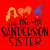 Fourth Sanderson Sister, 4th Sanderson Sisters, Hocus Pocus, I'm The Fourth Sand Santa Hat thumb 1