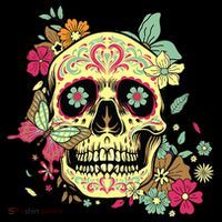 Floral Sugar Skull Dia de Los Muertos Dead   Sweatshirt thumb 3