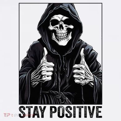 Funny Skull Stay Positive Skeleton Halloween Motivational Tank Top