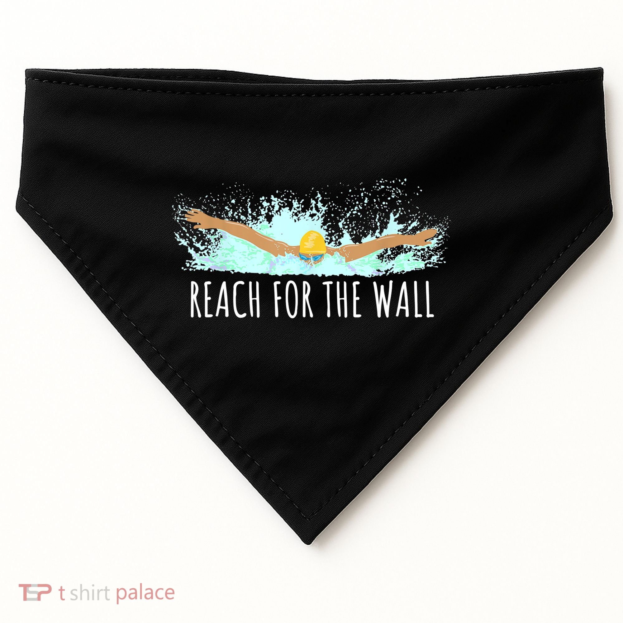 Funny Swimming Swim Team Gift Swimmer Quote Saying TShirt USA-Made Doggie Bandana