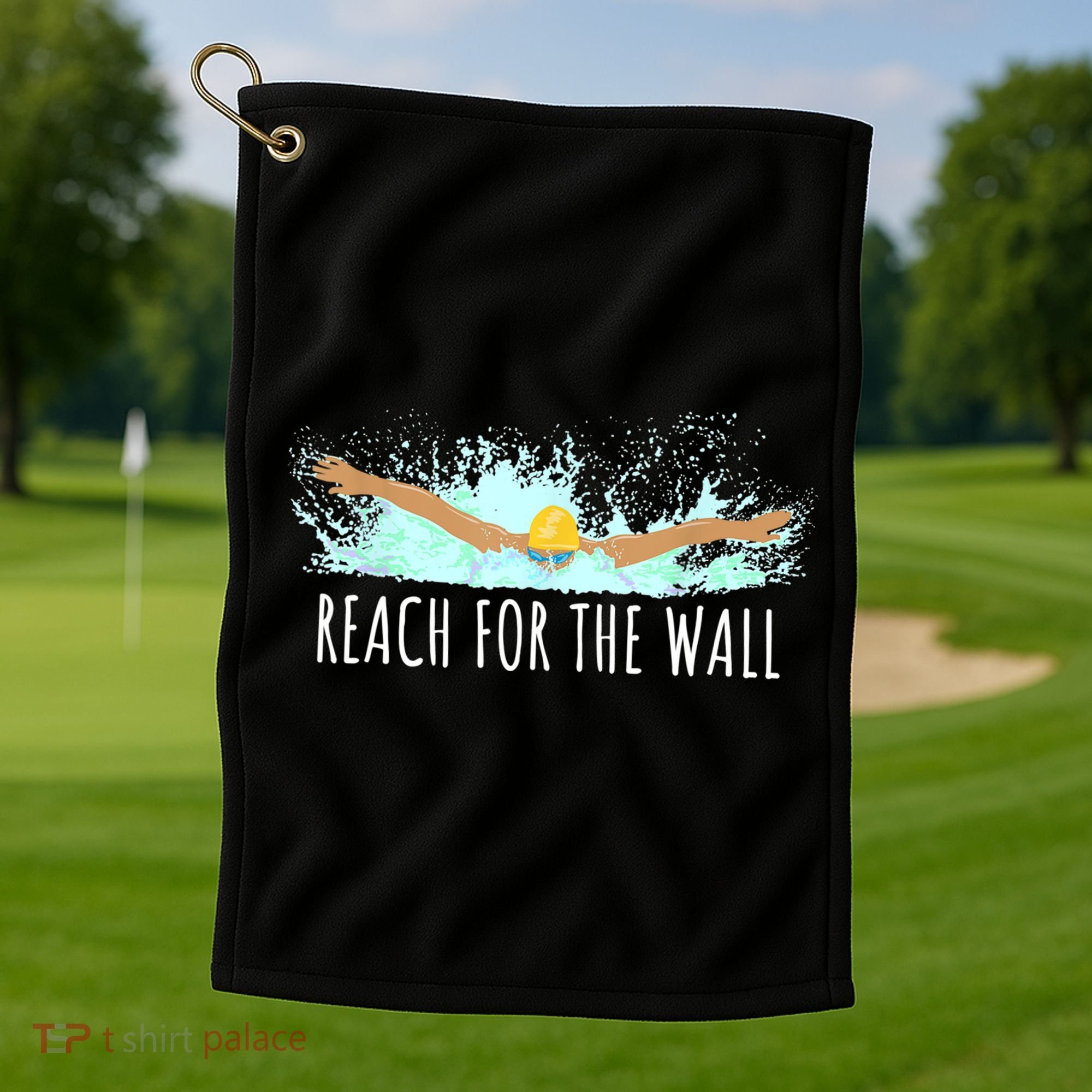 Funny Swimming Swim Team Gift Swimmer Quote Saying TShirt Golf Towel
