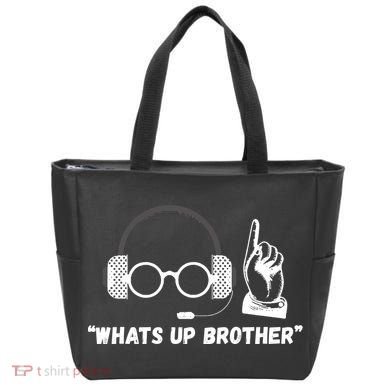 Funny Sketch Streamer Whats Up Brother Tote Bag