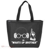 Funny Sketch Streamer Whats Up Brother Tote Bag thumb 0