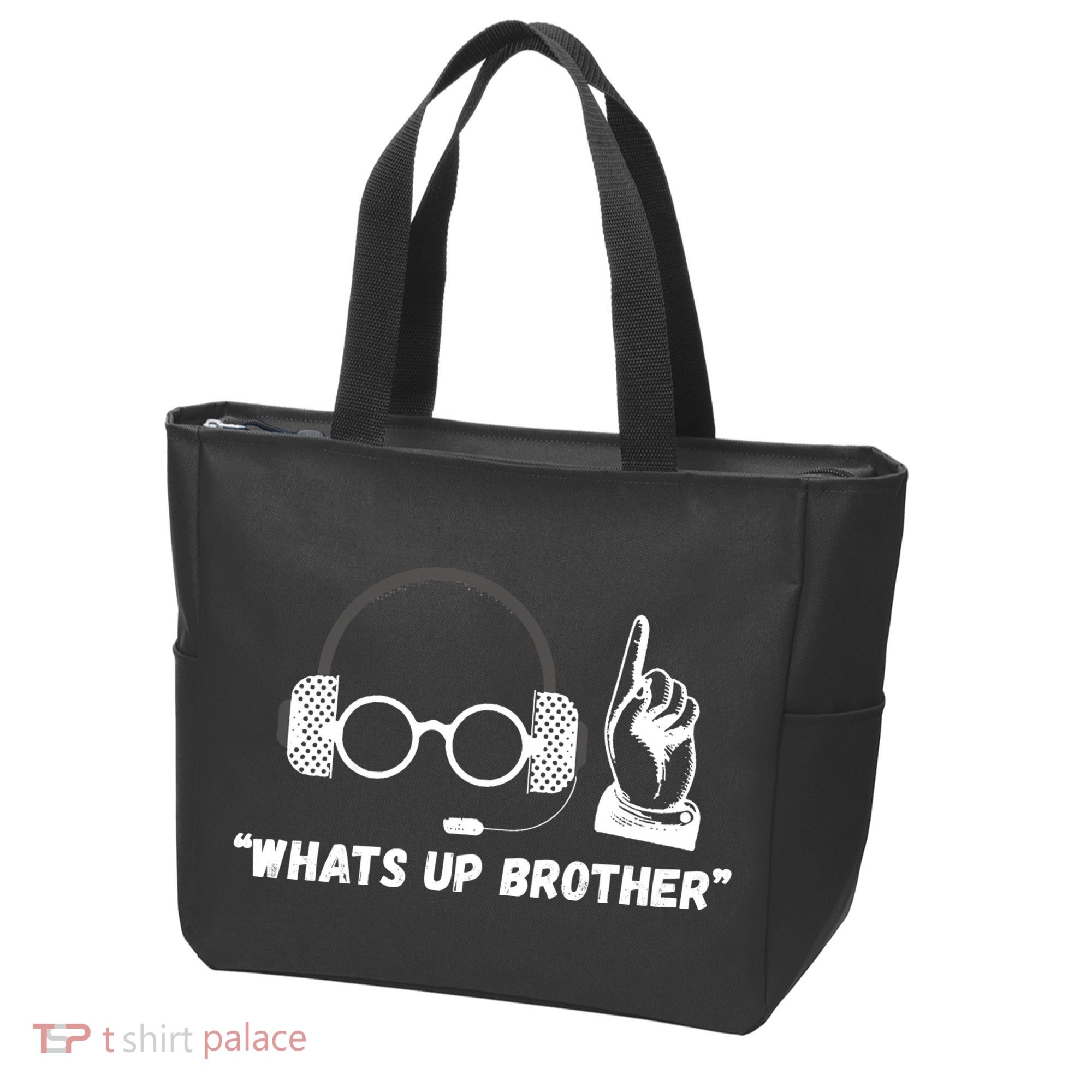 Funny Sketch Streamer Whats Up Brother Tote Bag