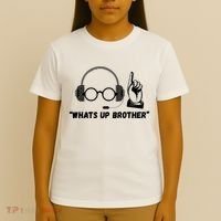 Funny Sketch Streamer Whats Up Brother T-Shirt thumb 4