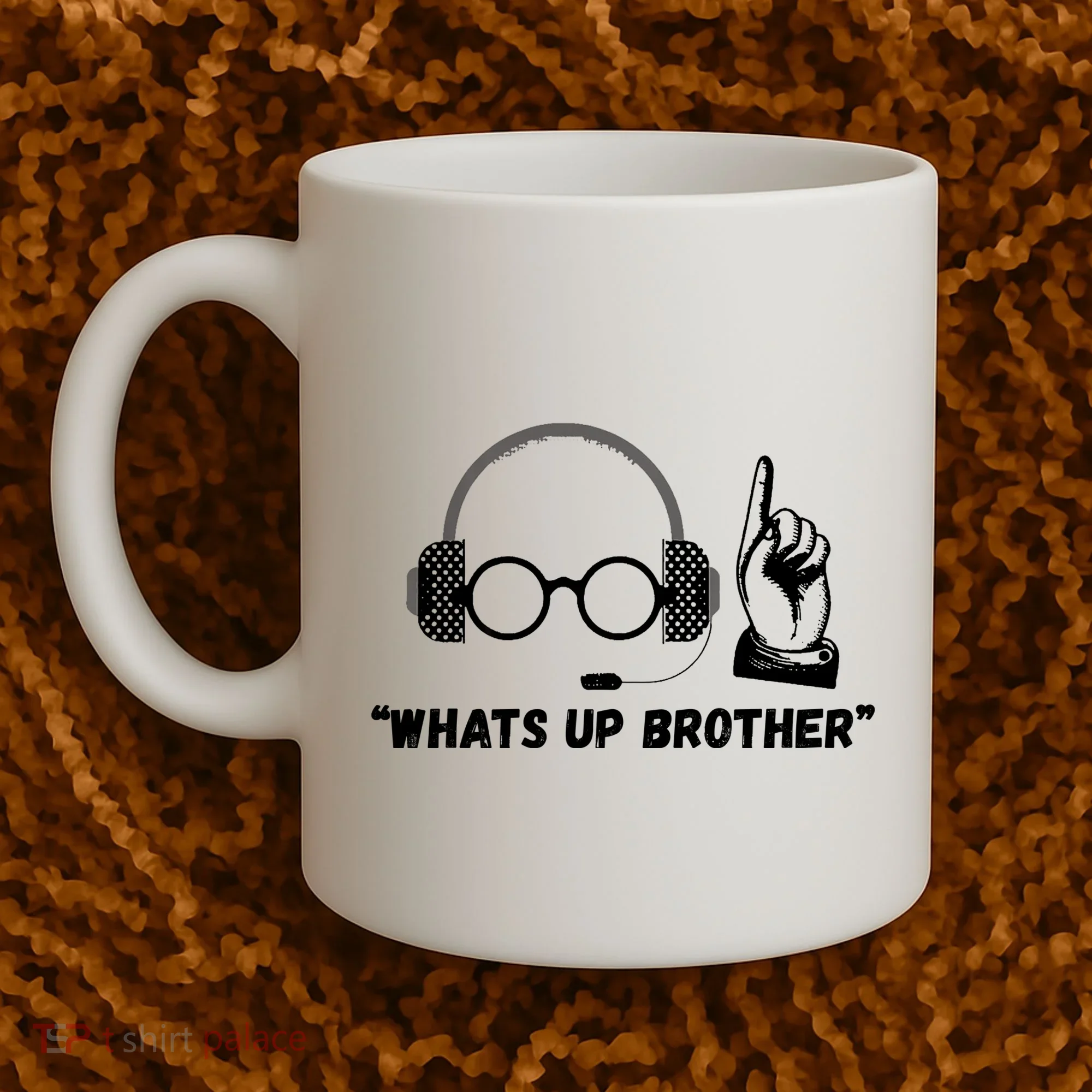 Funny Sketch Streamer Whats Up Brother Coffee Mug