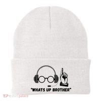 Funny Sketch Streamer Whats Up Brother Beanie thumb 0