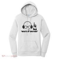 Funny Sketch Streamer Whats Up Brother Women's Hoodie thumb 0